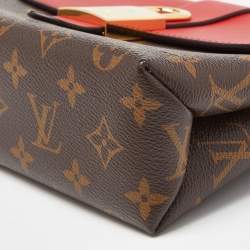 Pre Owned Louis Vuitton Coquelicot Monogram Canvas Locky BB Bag