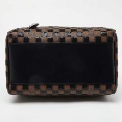 Pre Owned Louis Vuitton Damier Ebene and Sequins Paillettes Limited Edition Speedy 30 Bag