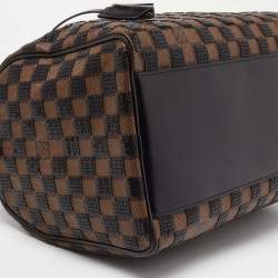 Pre Owned Louis Vuitton Damier Ebene and Sequins Paillettes Limited Edition Speedy 30 Bag