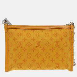Louis Vuitton Grey Monogram Canvas Story Double Flat Messenger Bag