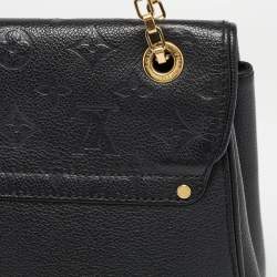 Pre Owned Louis Vuitton Black Monogram Empreinte Leather Saint Germain MM Bag