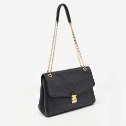 Pre Owned Louis Vuitton Black Monogram Empreinte Leather Saint Germain MM Bag