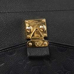 Pre Owned Louis Vuitton Black Monogram Empreinte Leather Saint Germain MM Bag