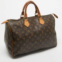 Pre Owned Louis Vuitton Monogram Canvas Speedy 35 Bag