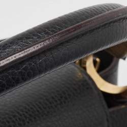 Louis Vuitton Black Leather Capucines MM Bag