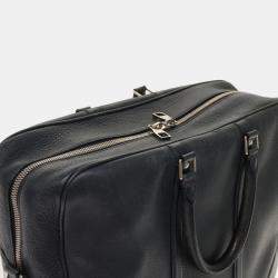 Louis Vuitton Black Leather Naxos Satchel Bag