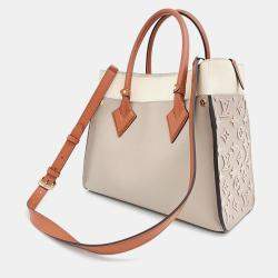 Louis Vuitton Beige Leather OnMySide MM Bag