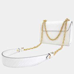 Louis Vuitton White Epi Leather twist PM Shoulder Bag