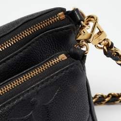Pre Owned Louis Vuitton Black Monogram Empreinte Leather Multi-Pochette Accessoires Bag