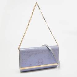 Louis Vuitton Lilac Monogram Vernis Ana Clutch Bag