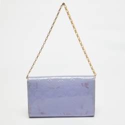 Louis Vuitton Lilac Monogram Vernis Ana Clutch Bag