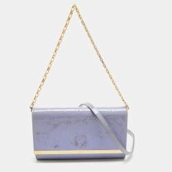 Louis Vuitton Lilac Monogram Vernis Ana Clutch Bag