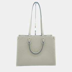 Louis Vuitton White Leather Small Onthego Tote