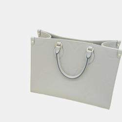 Louis Vuitton White Leather Small Onthego Tote