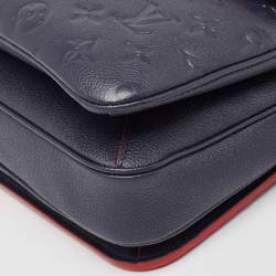 مملوكة مسبقًا Louis Vuitton Navy Blue/Red Monogram Empreinte Leather Pochette Metis Bag