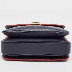 مملوكة مسبقًا Louis Vuitton Navy Blue/Red Monogram Empreinte Leather Pochette Metis Bag