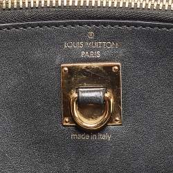 Pre Owned Louis Vuitton Black Leather City Steamer PM Bag