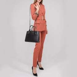 Pre Owned Louis Vuitton Black Leather City Steamer PM Bag