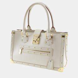 Louis Vuitton White Leather Suhali Vision le Fabuleux Tote Bag