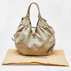 Louis Vuitton Lin Monogram Mahina Leather L Bag