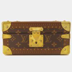 Louis Vuitton Brown Monogram Canvas Coffret Tresor 24 Trunk Case Bag