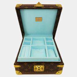 Louis Vuitton Brown Monogram Canvas Coffret Tresor 24 Trunk Case Bag