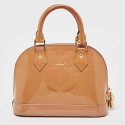 Louis Vuitton Rose Velours Monogram Vernis Alma BB Bag