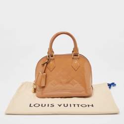 Louis Vuitton Rose Velours Monogram Vernis Alma BB Bag