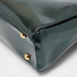 Pre Owned Louis Vuitton Blue Nuit Monogram Vernis Melrose Avenue Bag