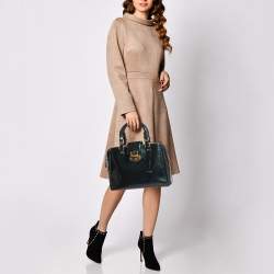 Pre Owned Louis Vuitton Blue Nuit Monogram Vernis Melrose Avenue Bag