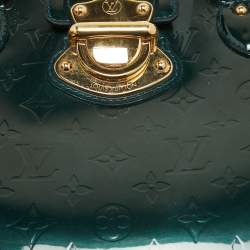 Pre Owned Louis Vuitton Blue Nuit Monogram Vernis Melrose Avenue Bag