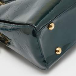 Pre Owned Louis Vuitton Blue Nuit Monogram Vernis Melrose Avenue Bag