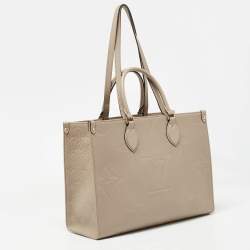 Louis Vuitton Beige Monogram Empriente Leather Giant Onthego MM Bag
