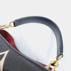 Pre Owned Louis Vuitton Black Giant Monogram Empriente Leather Neonoe MM Bucket Bag