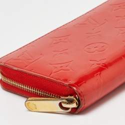 Louis Vuitton Orange Sunset Monogram Vernis Zippy Wallet