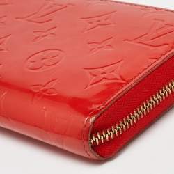 Louis Vuitton Orange Sunset Monogram Vernis Zippy Wallet