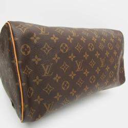 Louis Vuitton Brown Canvas Speedy Handbag