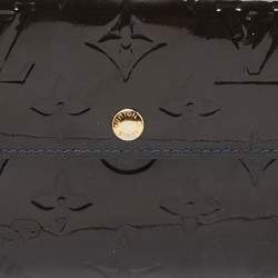 Louis Vuitton Bleu Infini Monogram Vernis Sarah Wallet