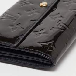 Louis Vuitton Bleu Infini Monogram Vernis Sarah Wallet