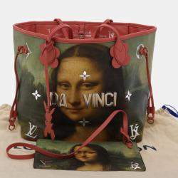 Louis Vuitton Pink Da Vinci Masters Collection Neverfull MM Tote Bag