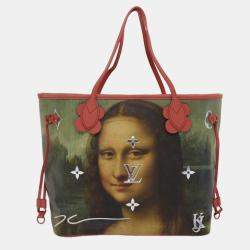 Louis Vuitton Pink Da Vinci Masters Collection Neverfull MM Tote Bag