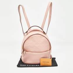 Pre Owned Louis Vuitton Rose Poudre Monogram Empreinte Leather Sorbonne Backpack