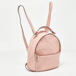 Pre Owned Louis Vuitton Rose Poudre Monogram Empreinte Leather Sorbonne Backpack