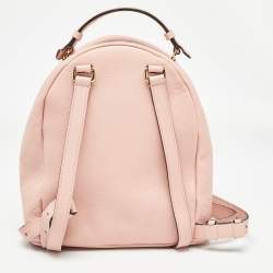 Pre Owned Louis Vuitton Rose Poudre Monogram Empreinte Leather Sorbonne Backpack