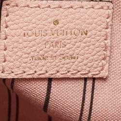 Pre Owned Louis Vuitton Rose Poudre Monogram Empreinte Leather Sorbonne Backpack