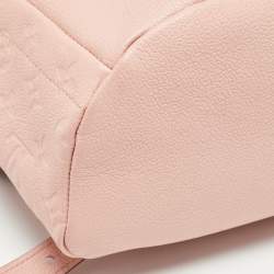 Pre Owned Louis Vuitton Rose Poudre Monogram Empreinte Leather Sorbonne Backpack