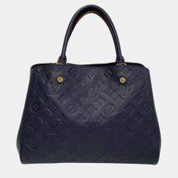 Louis Vuitton Marine Rouge Monogram Empreinte Leather Montaigne BB Bag