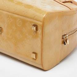 Pre Owned Louis Vuitton Beige Monogram Vernis Tompkins Square Bag