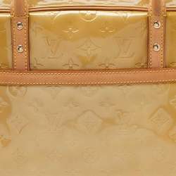Pre Owned Louis Vuitton Beige Monogram Vernis Tompkins Square Bag