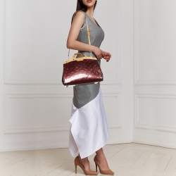 مملوكة مسبقًا Louis Vuitton Amarante Monogram Vernis Brea MM Bag